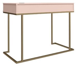 Růžový pracovní stůl CosmoLiving by Cosmopolitan Camila