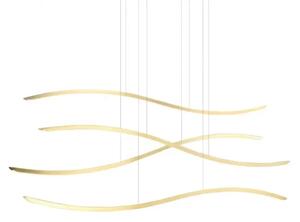 Designový lustr Waves stmívatelný zlaté