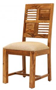 Židle Tara s polstrovaným sedákem z indického masivu palisandr