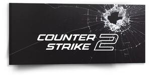 Sablio Obraz Counter Strike 2 Průstřel - 110x50 cm