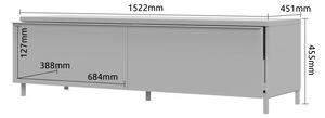 TV stolek 150 Orfea - šedá/ořech pacific