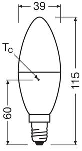 LED Žárovka z recyklovaného plastu B39 E14/7,5W/230V 2700K - Osram