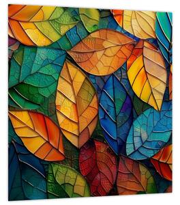 Obraz - Mozaika z listů (30x30 cm)