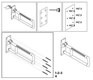 Nimco Pevné podpěrné madlo 900 mm - BMU 9090-10