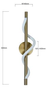 LED Nástěnné svítidlo MELECA LED/12W/230V 3000/4000/6000K zlatá