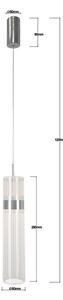 LED Lustr na lanku AMBIENTE LED/6W/230V 3000/4000/6000K lesklý chrom