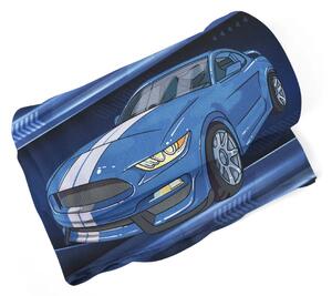 Sablio Deka Mustang Modré pozadí s pruhy - 150x120 cm
