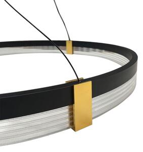 LED Lustr na lanku TRIANGLE LED/40W/230V 3000/4000/6000K pr. 60 cm černá