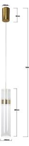 LED Lustr na lanku AMBIENTE LED/6W/230V 3000/4000/6000K zlatá