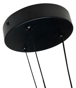 LED Lustr na lanku TRIANGLE LED/40W/230V 3000/4000/6000K pr. 60 cm černá