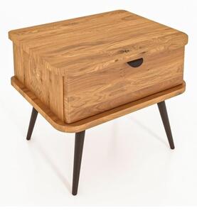 Noční stolek z dubového dřeva v přírodní barvě Kula – The Beds
