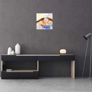 Obraz - Lapač snů s peříčky (30x30 cm)