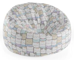 Sablio Sedací vak Cocoon Kreslená koťátka - 75 x 45 x 35 cm