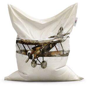 Sablio Sedací vak Historický dvouplošník Vintage - 150x100 cm