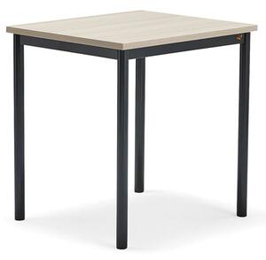 AJ Produkty Stůl BORÅS PLUS, 700x600x720 mm, antracitově šedé nohy, HPL deska, jasan