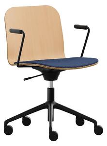 RIM - Konferenční židle LAMBDA WOOD LA 4012.151 s područkami a čalouněným sedákem