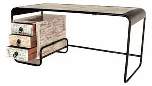Psací stůl Retro 160x76x70 z recyklovaného mangového dřeva