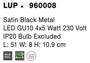 Designové bodové svítidlo Gropius 51 černé