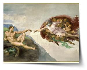 Sablio Plakát Stvoření Adama - Michelangelo Buonarroti - 60x40 cm