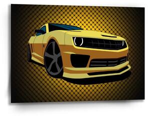 Sablio Obraz Chevrolet Camaro Žlutá mřížka - 90x60 cm