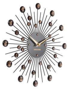 Nástěnné hodiny Sunburst 30 cm Karlsson (Barva - černá)