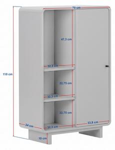 Komoda KABIN 70x110x34 cm dub