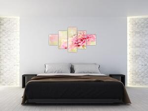 Obraz - Růžová květina, aquarel (125x70 cm)