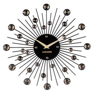 Nástěnné hodiny Sunburst 30 cm Karlsson (Barva - černá)