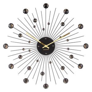 Nástěnné hodiny Sunburst 50 cm Karlsson (Barva - černá)