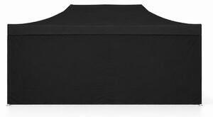 Nůžkový párty stan 3x6m ALU Standard – 4 plné bočnice barva Černá