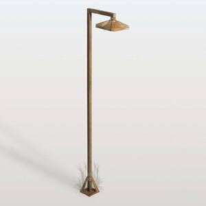 Moretti Luce LED osvětlení cesty Aura Frame, 100 x 19,5 cm, antické mosazi, Bronz / starožitná mosaz, Mosaz, Venkovský / rustikální
