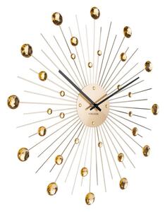 Nástěnné hodiny Sunburst 50 cm Karlsson (Barva - zlatá)