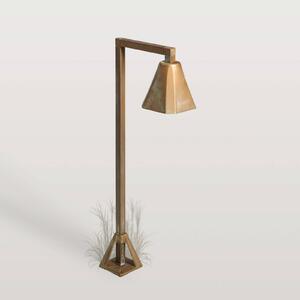 Moretti Luce LED podlahová lampa Silva Frame, 50 x 19 cm, antická mosaz, Bronz / starožitná mosaz, Mosaz, Venkovský / rustikální