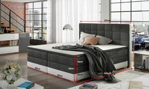 Eltap postel Damaso, boxspring + rozměr: 180 x 200 cm, potahový materiál: basic