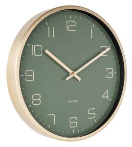Nástěnné hodiny Gold Elegance 30 cm Karlsson (Barva - zelená)