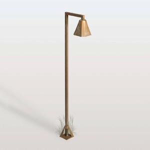 Moretti Luce LED osvětlení cesty Silva Frame, 100 x 19 cm, antická mosaz, Bronz / starožitná mosaz, Mosaz, Venkovský / rustikální
