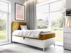 Kontinentální postel Junior Gerdise 1, Strana: levá, Rozměr postele: 80x200, Barva:: ekokoža Soft 017 (biała) + Fresh 37 5903211192722