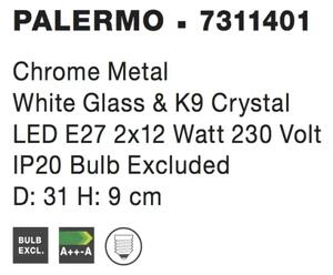 Moderní stropní svítidlo Palermo 31 Chrome