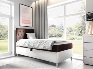 Kontinentální postel Junior Gerdise 1, Strana: levá, Rozměr postele: 80x200, Barva:: ekokoža Soft 017 (biała) + Fresh 04 Mirjan24 5903211192647