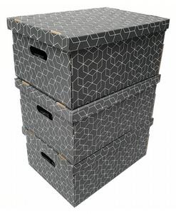 Sada úložných boxů Compactor 32 x 45,5 x 22 cm, 3 ks