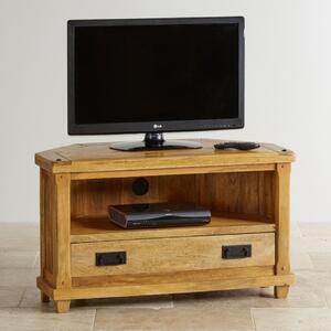 TV stolek rohový Devi 110x60x50 z mangového dřeva