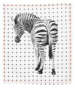 Bavlněná kuchyňská utěrka Zebra Present Time * (Barva- šedobílá)