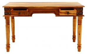 Psací stůl Jali 130x76x70 z indického masivu palisandr