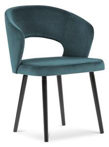 Petrolejově modrá jídelní židle se sametovým potahem Windsor & Co Sofas Elpis