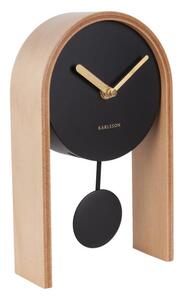 Stolní kyvadlové hodiny Smart Karlsson (Barva - hnědá černá)