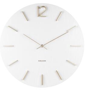 Nástěnné hodiny Meek 50 cm bílá Karlsson (Barva - bílá)
