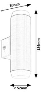 Rabalux 8939 - LED Venkovní nástěnné svítidlo CATANIA 2xLED/4W/230V IP44