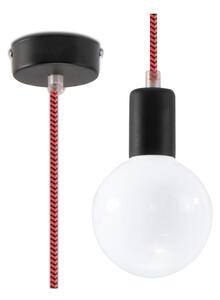 Sollux SL.0158 - Lustr na Lanku EDISON 1xE27/60W/230V černá/ červená