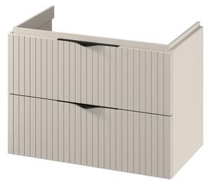 Cersanit Tirso skříňka 79.4x44.7x57.2 cm pod umyvadlo závěsná cappuccino-béžová S1015-003