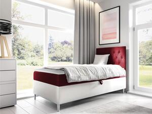 Kontinentální postel Junior Gerdise 1, Strana: pravá, Rozměr postele: 80x200, Barva:: ekokoža Soft 017 (biała) + Fresh 08 5903211201769